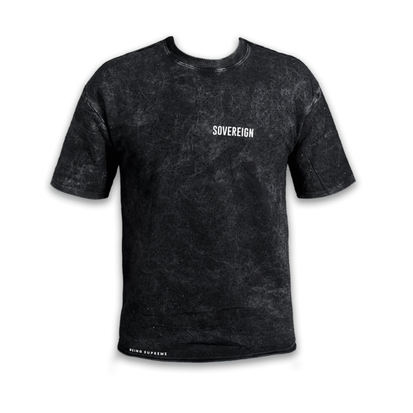 SOVEREIGN ALL DIAMOND GREY ACID SHIRT