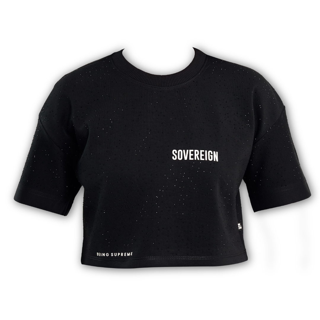 ALL DIAMOND BLACK SHIRT WOMAN