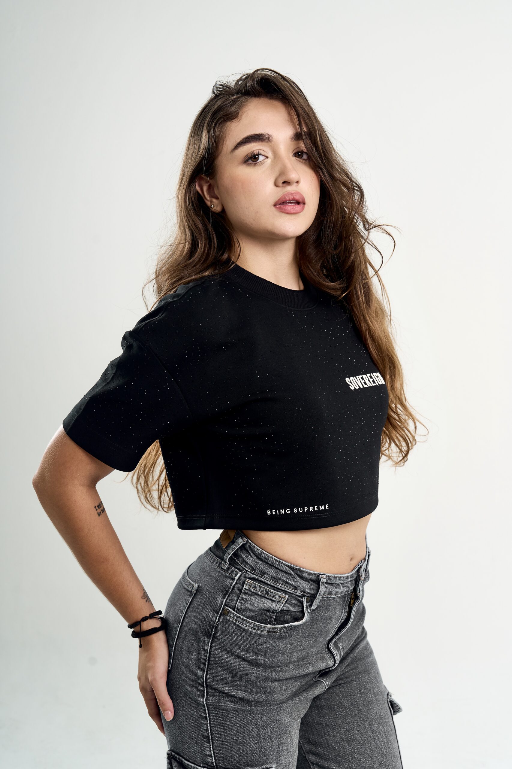 ALL DIAMOND BLACK SHIRT WOMAN - Image 6