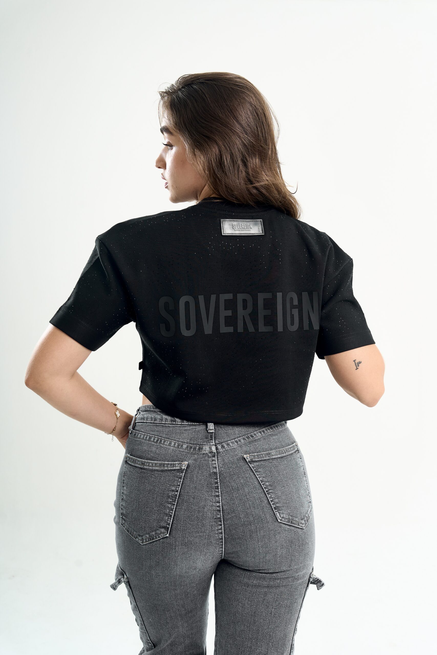 ALL DIAMOND BLACK SHIRT WOMAN - Image 4