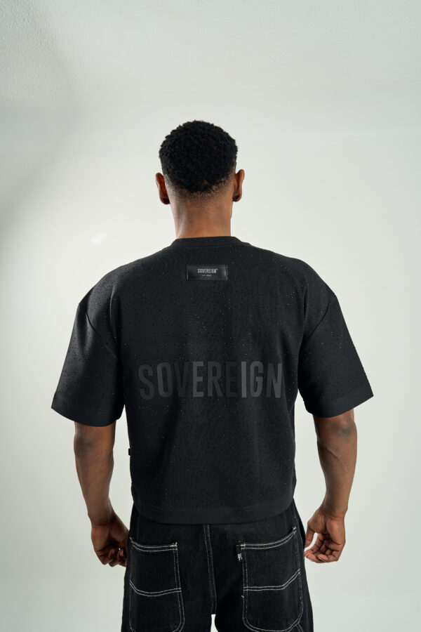 SOVEREIGN ALL DIAMOND BLACK SHIRT BOXY - Image 4