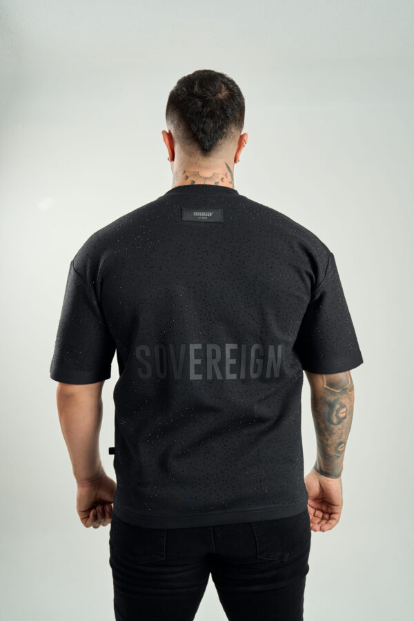 SOVEREIGN ALL DIAMOND BLACK SHIRT - Image 4