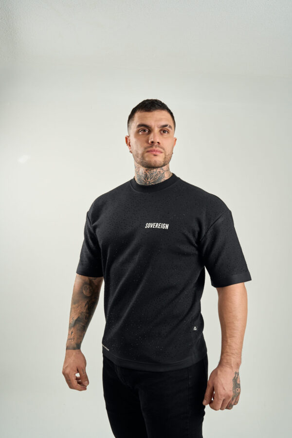 SOVEREIGN ALL DIAMOND BLACK SHIRT - Image 6