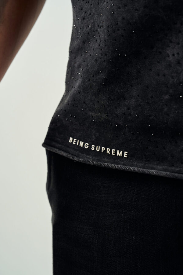 SOVEREIGN ALL DIAMOND GREY ACID SHIRT - Image 5