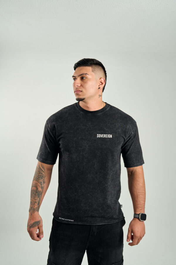 SOVEREIGN ALL DIAMOND GREY ACID SHIRT - Image 2