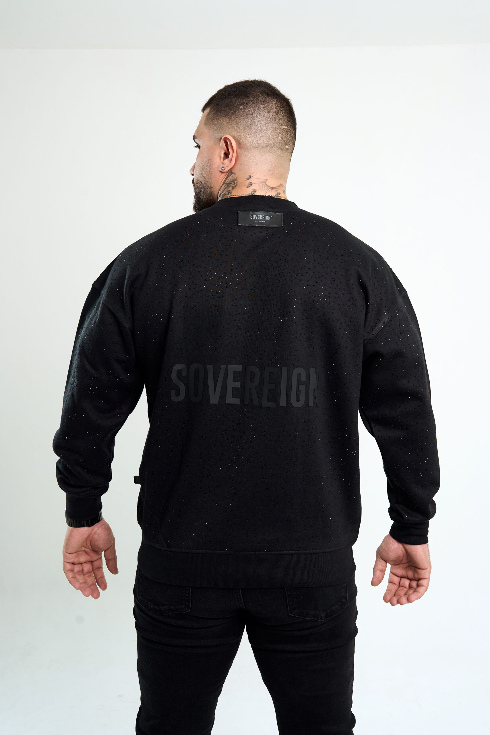 ALL DIAMOND SWEATSHIRT ALL BLACK - Image 3